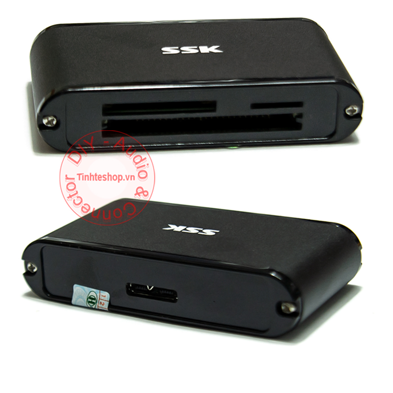 Đầu đọc thẻ nhớ SD Micro SD TF CF USB 3.0 - Reader card all in one USB 3.0 SSK SCRM-630