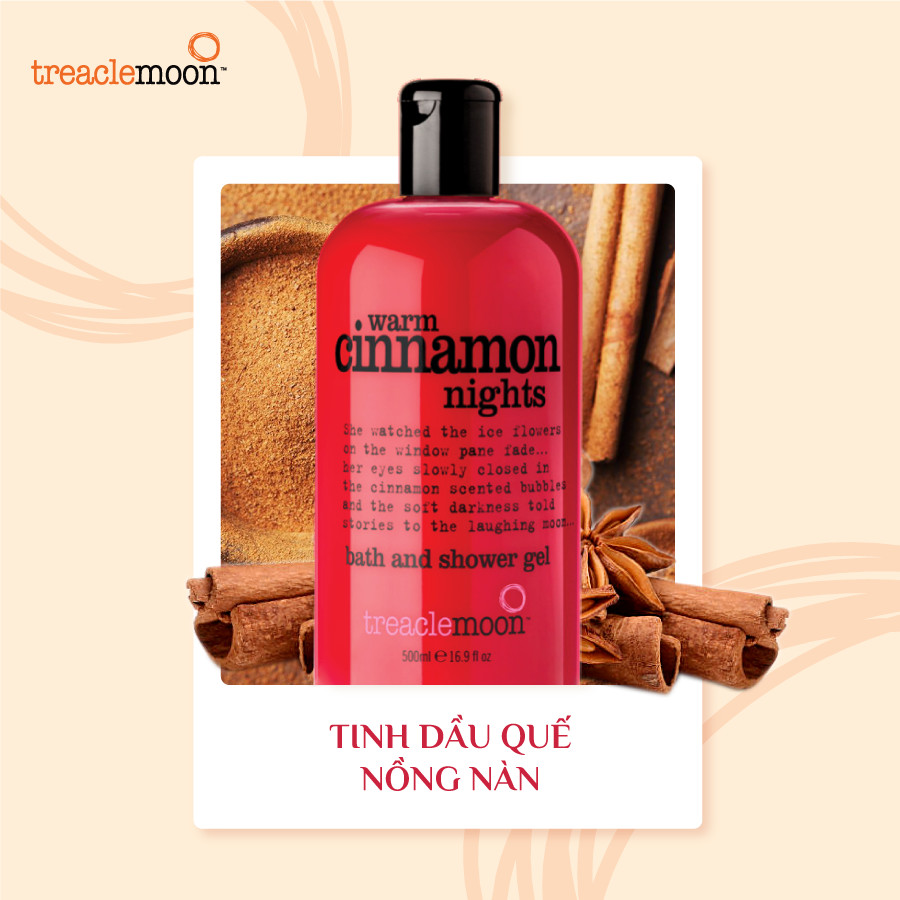 [ MUA 1 TẶNG 1 ] Gel tắm Treaclemoon tinh dầu Quế 500ML