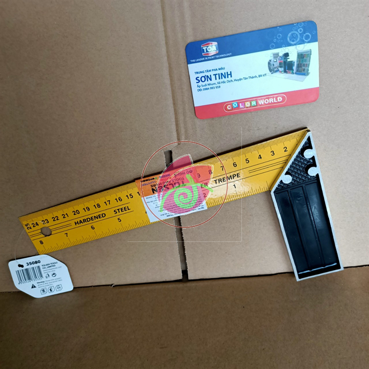Thước ke thước đo góc vuông 250mm 10inch Tolsen 35080