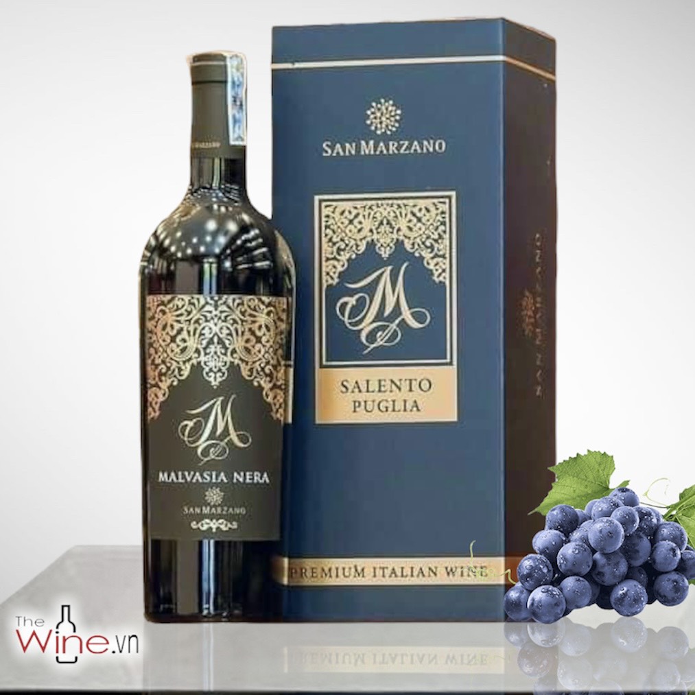 (Có hộp quà tặng miễn phí) Vang Nhập khẩu Ý M Malvasia Nera