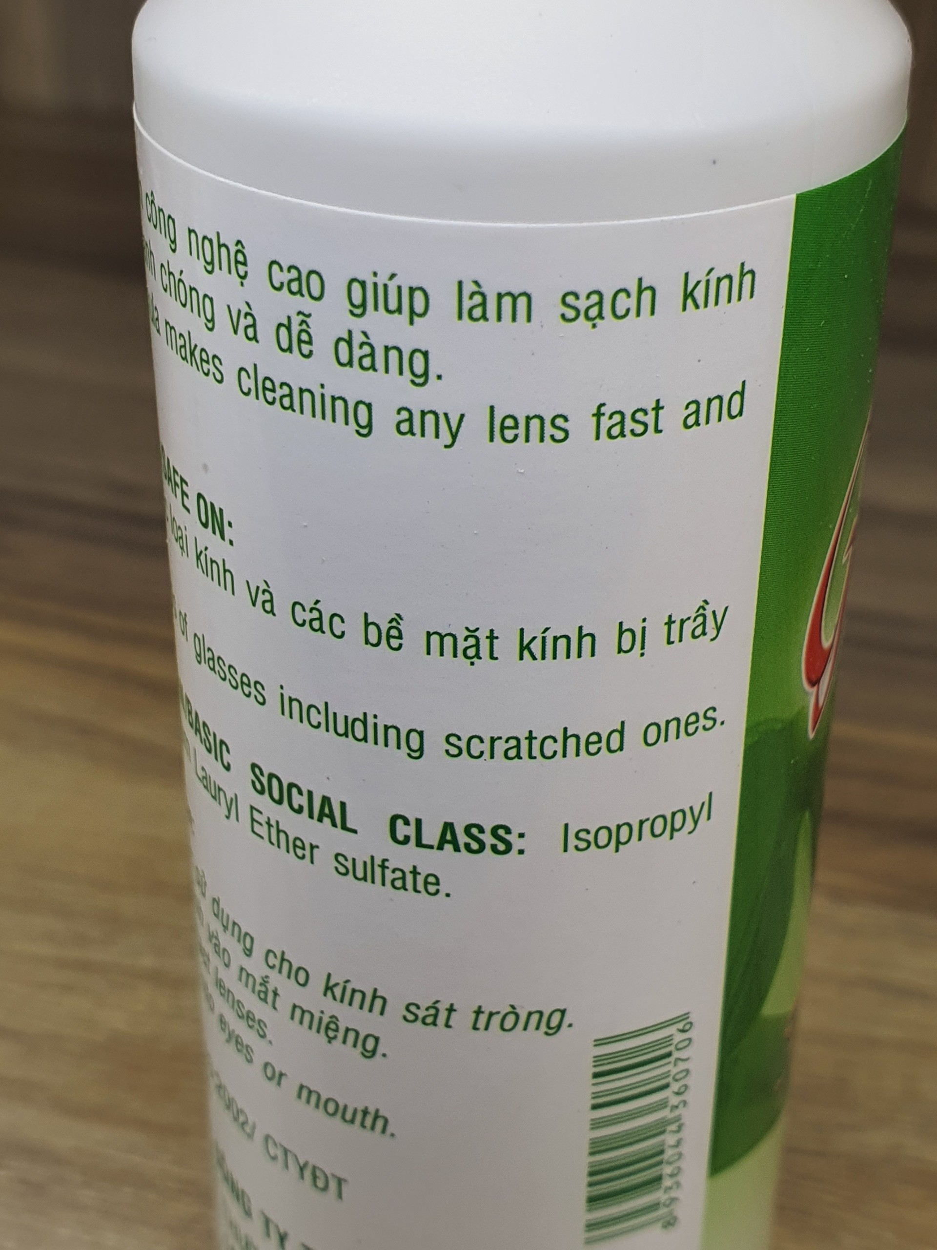 Dung dịch vệ sinh tròng kính Glassone
