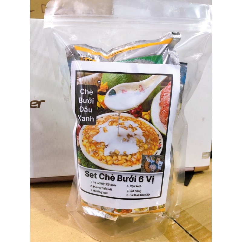 [HCM]CHÈ BƯỞI ĐẬU XANH 900G- SET 40-50 chén bự