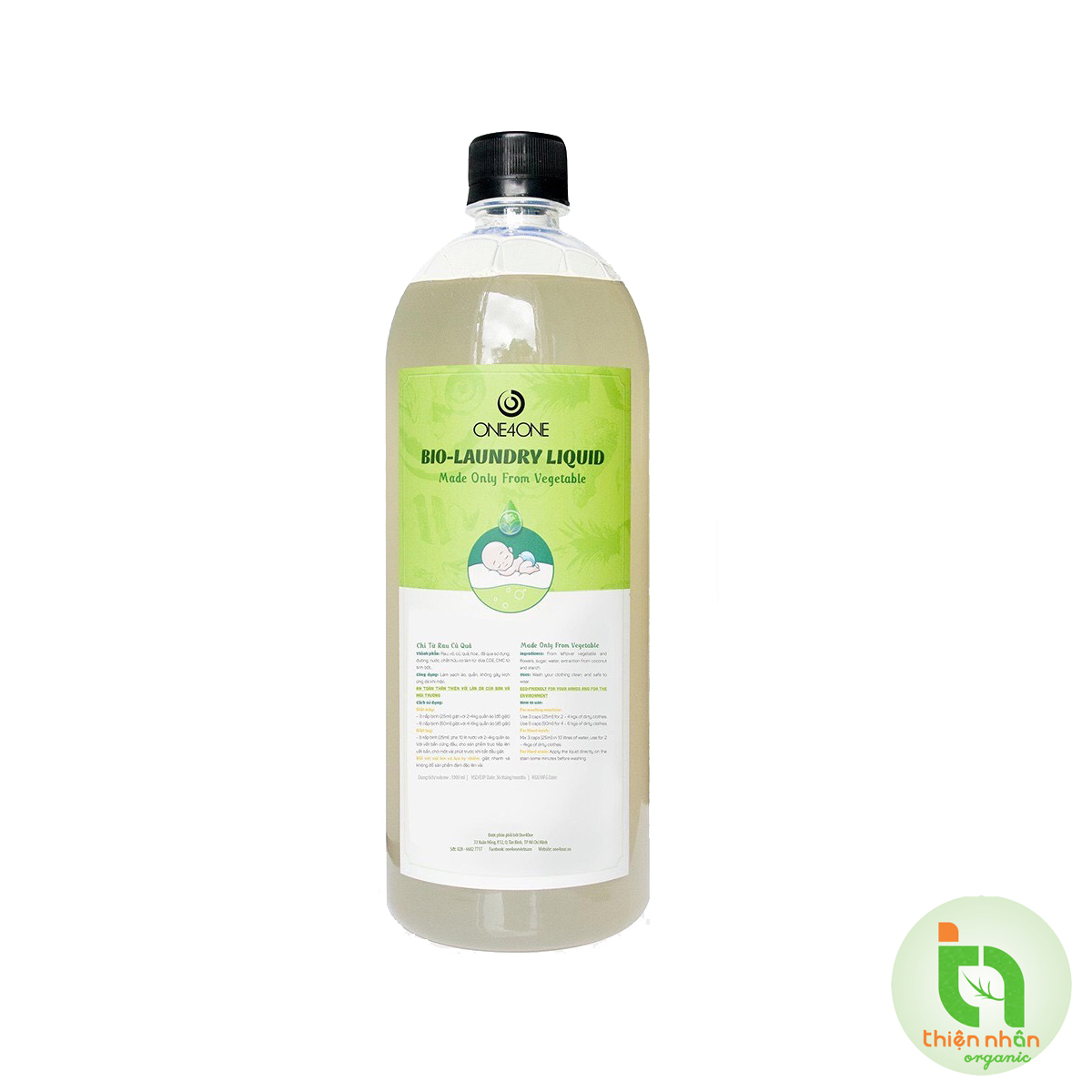 Nước giặt sinh học One4One 1L 4.9L
