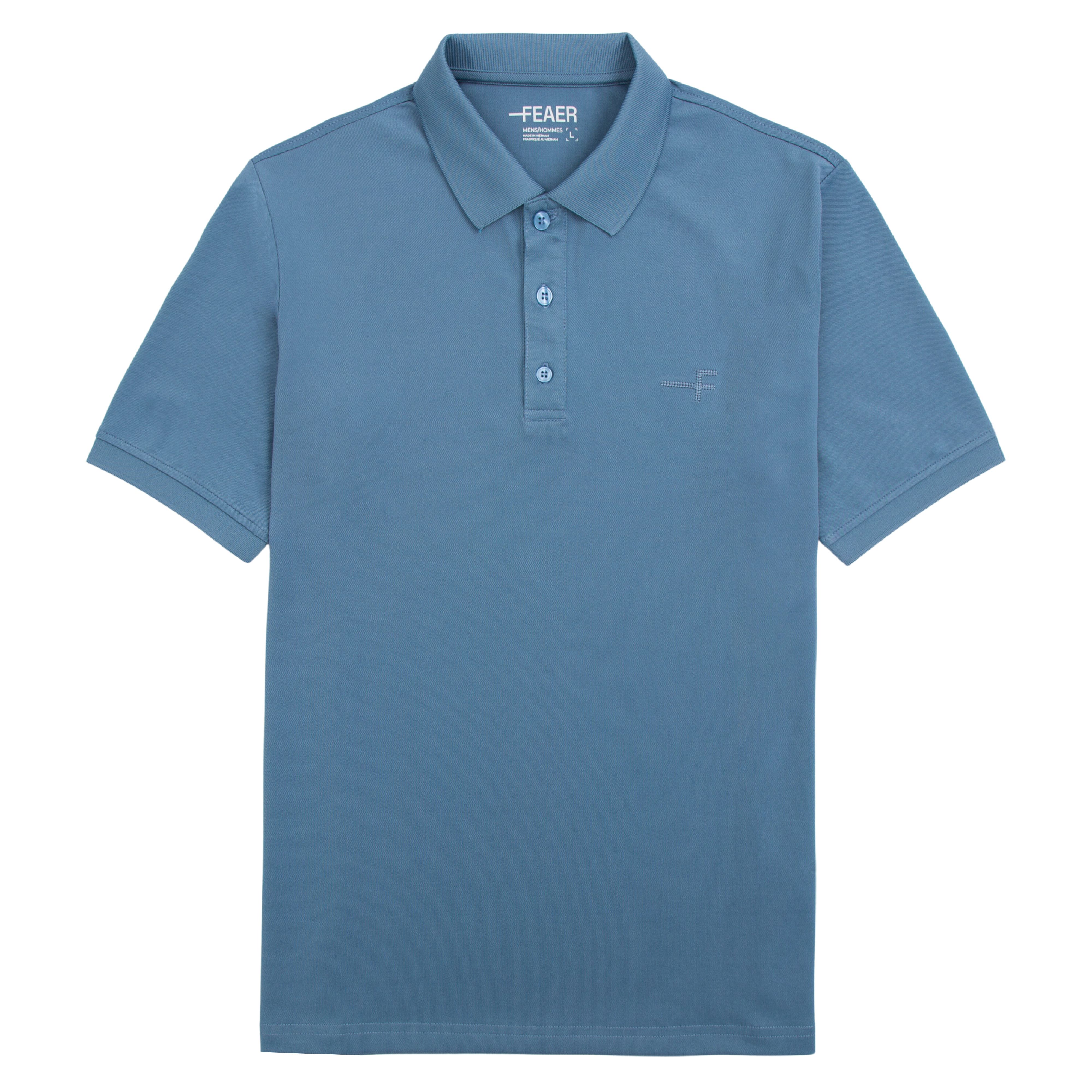 Áo polo nam plain basic cao cấp, chất thoáng khí thoải mái vải cvc - feaer