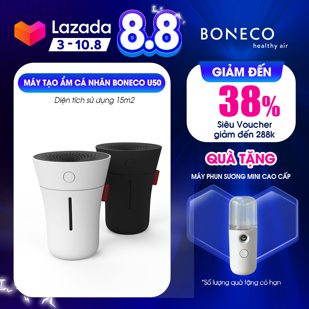 Máy Phun Sương Mini Tạo Độ Ẩm BONECO U50 Sương Nano Tạo Ẩm Không Khí