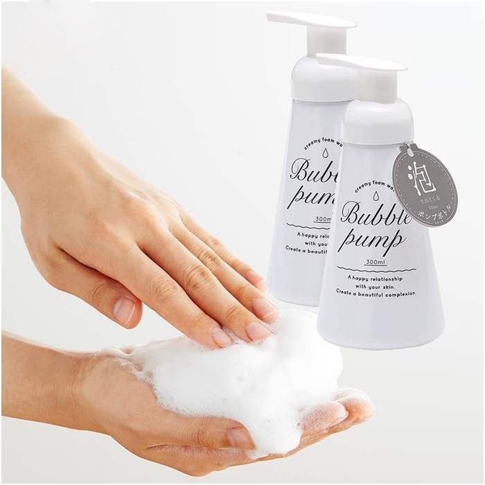 Bình xịt tạo bọt 300ml tránh gây khô da, bảo vệ và chăm sóc làn da (mẫu mới trong suốt) giao màu ngẫu nhiên Nội địa Nhật Bản