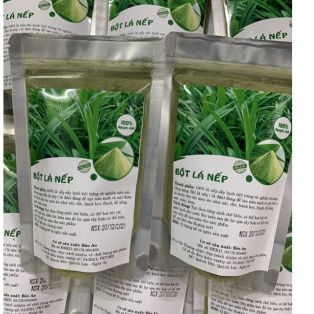Bột lá nếp (lá dứa) sấy lạnh 100g tạo màu thực phẩm