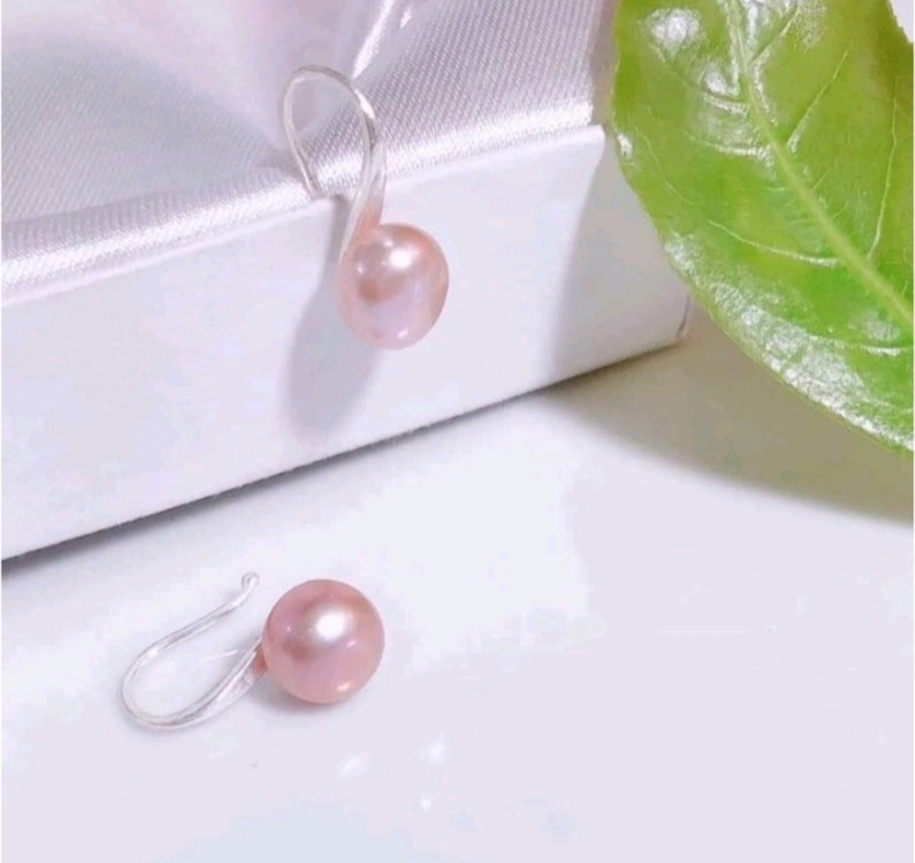 Real pearl earrings natural freshwater coordinating hook silver TA standard swell