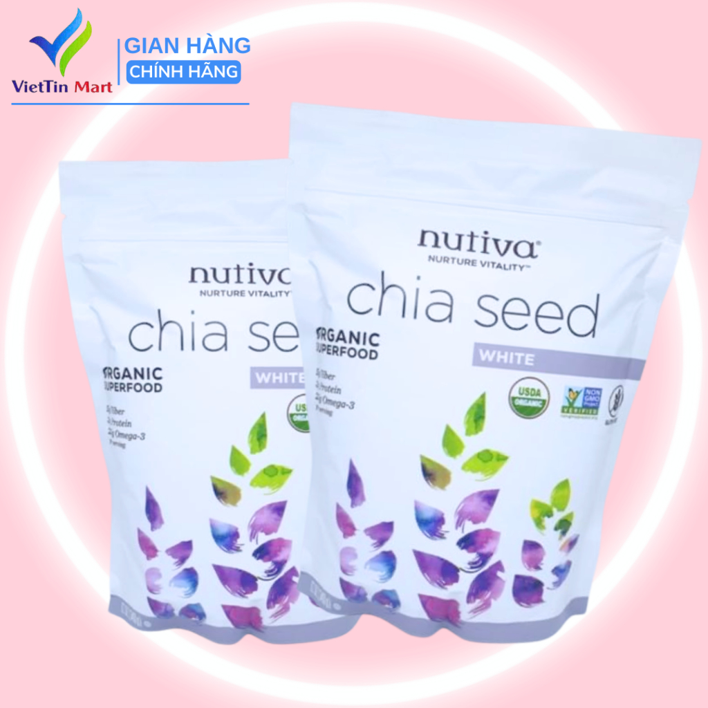 Hạt Chia SEED trắng NUTIVA 340g
