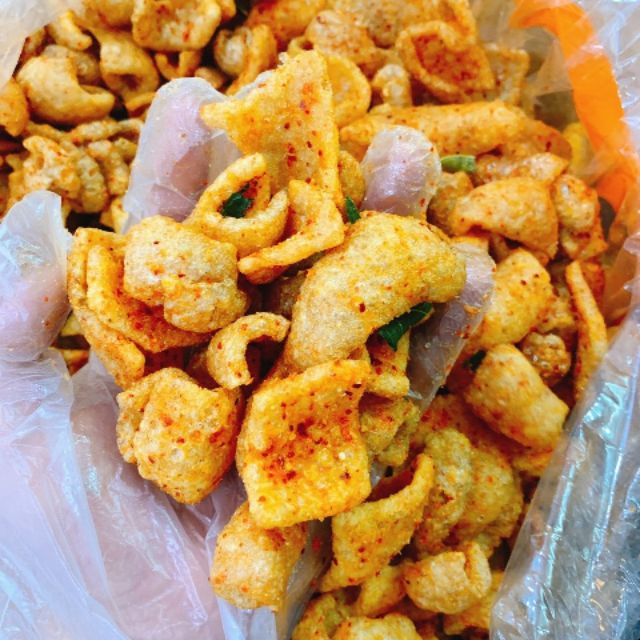 [HCM]Da heo chiên giòn tỏi ớt 150Gr