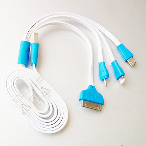 CÁP SẠC ĐA NĂNG 4 ĐẦU (IPHONE 4, 5, SAMSUNG, CHUI NHỎ NOKIA)