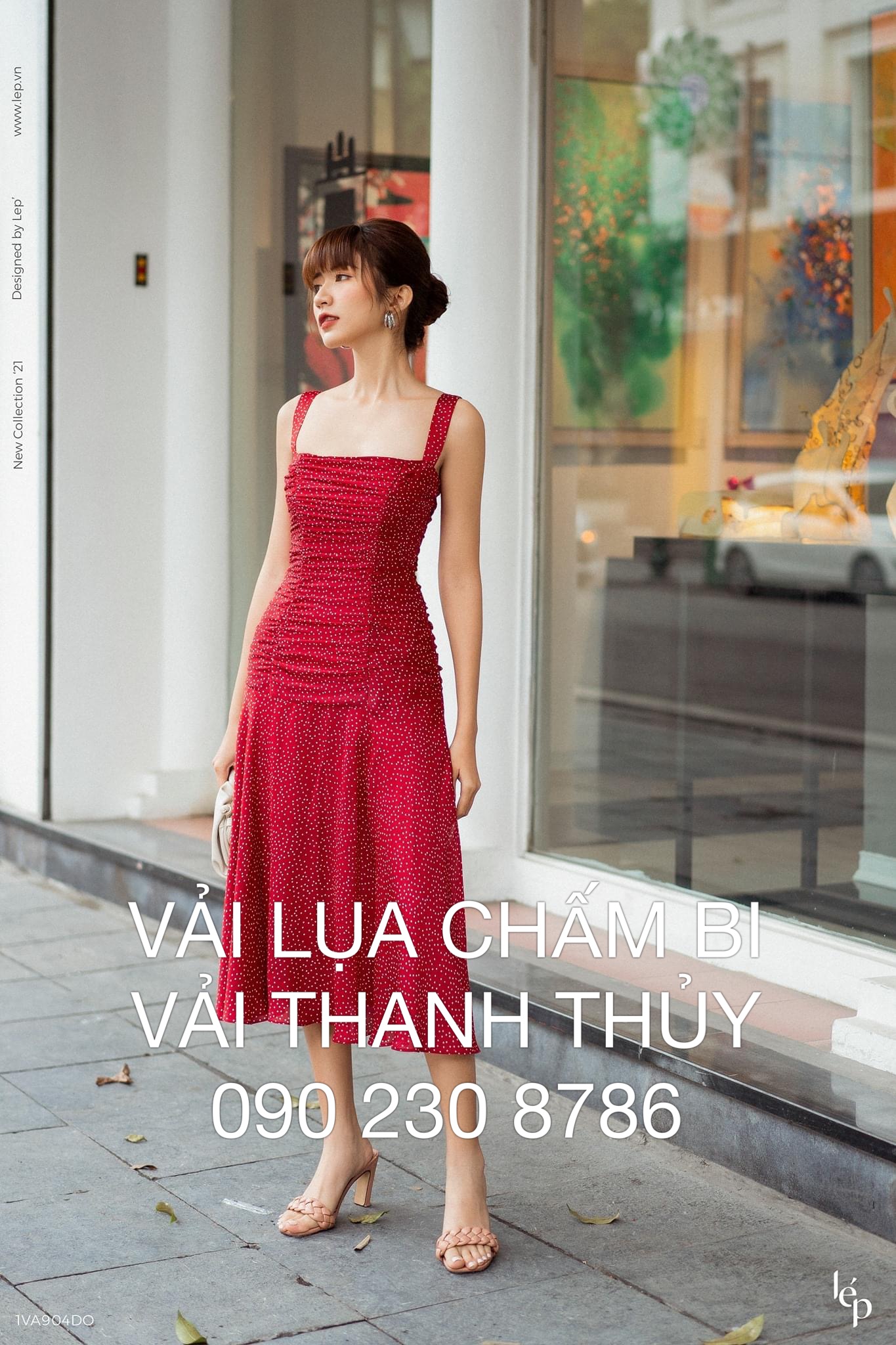 VẢI LỤA CHẤM BI - DÒNG VẢI THÔNG DỤNG - 1 MÉT X 1M5