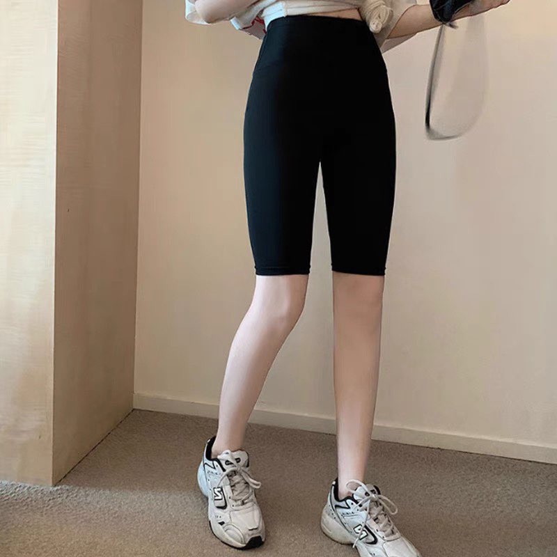 Quần legging đùi vải co giãn 4c mặc siêu thích