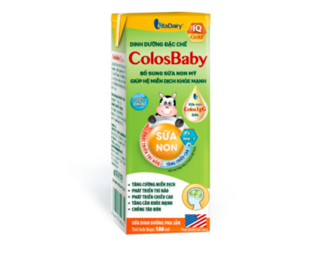Sữa bột pha sẵn Colos Baby IQ 180ml ( Thùng 48 hộp)