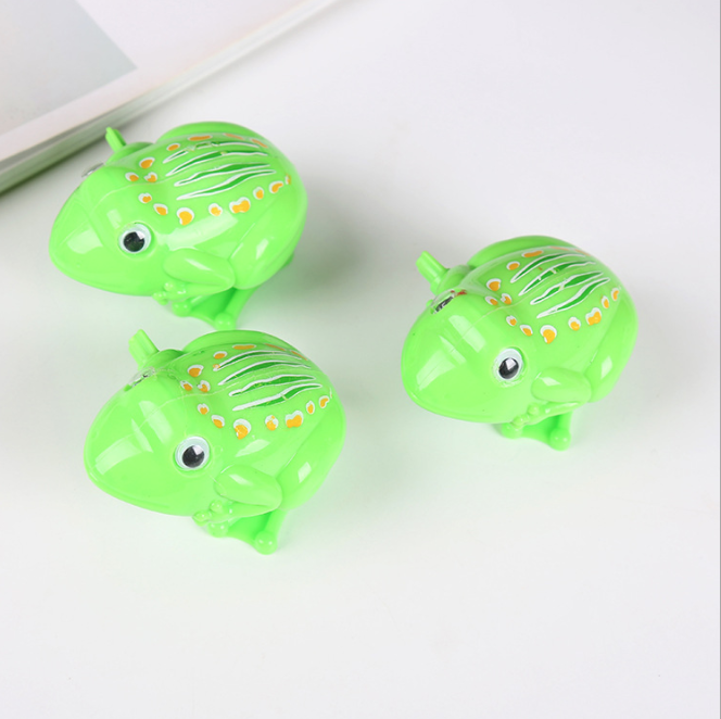Ếch nhảy vặn dây cót đồ chơi trẻ em sáng tạo