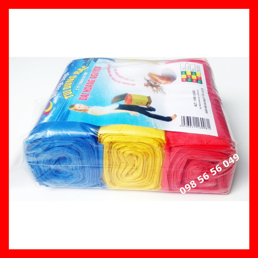 Siêu Hot! Combo 3 cuộn túi đựng rác size tiểu 45x55cm (1KG)