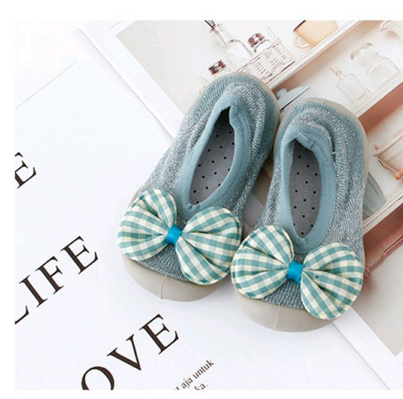 (GB8) Giày bún nơ trẻ em cực xinh, chất liệu vải bún cực thoáng  hàng Quảng Châu CAO CẤP ✳️✳️✳️ 