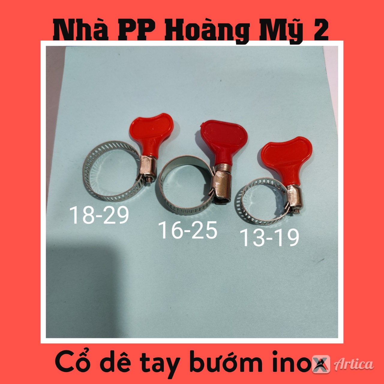 Cổ dê inox vặn tay bướm