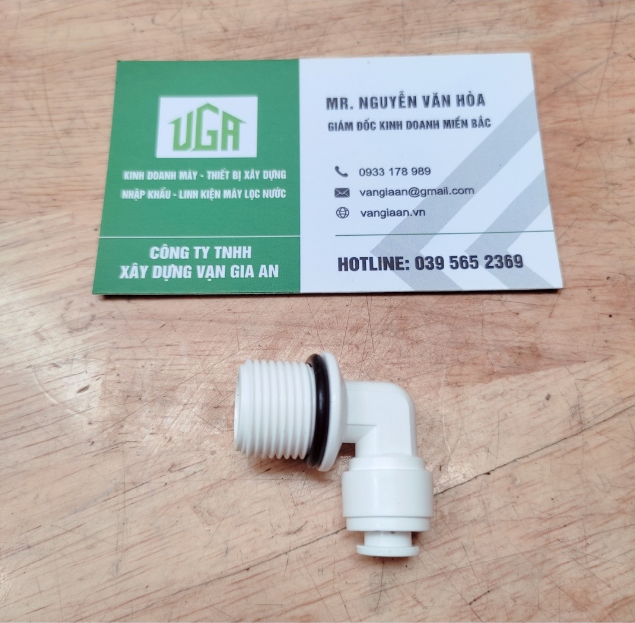Cút bơm máy lọc nước ro ren 17 dây 6 có gioăng - hoakarofi