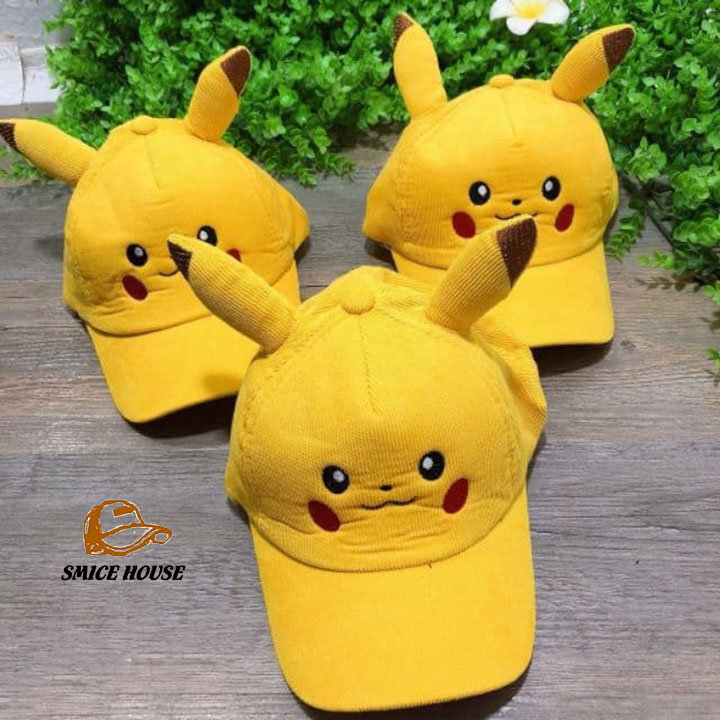 NÓN PIKACHU CHO BÉ MŨ LƯỠI TRAI HÌNH THÚ CHO BÉ