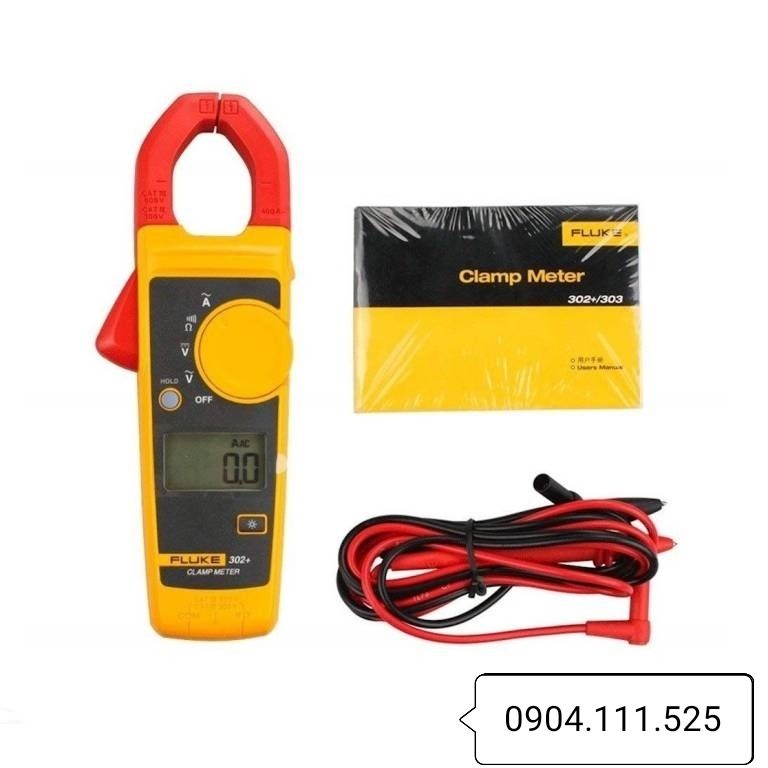 [HCM]FLUKE 302+ dây đo đài loan Ampe kìm đo dòng AC (400A)