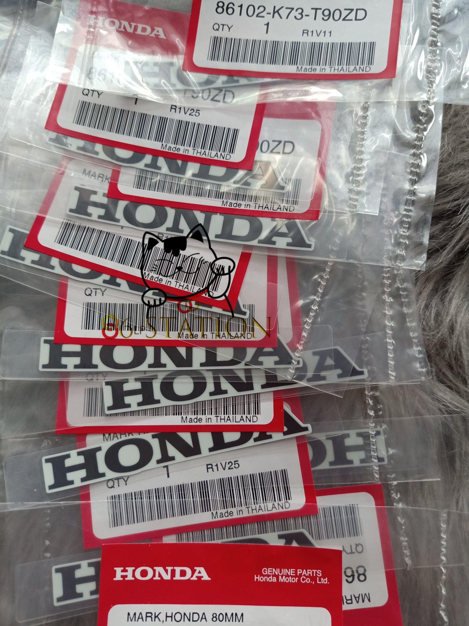 Tem honda dán bửng wave 125i màu trắng