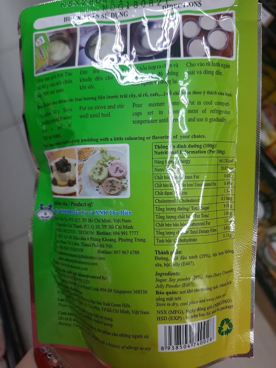 Bột Tàu Hủ Singapore Thiên Ý 90gr
