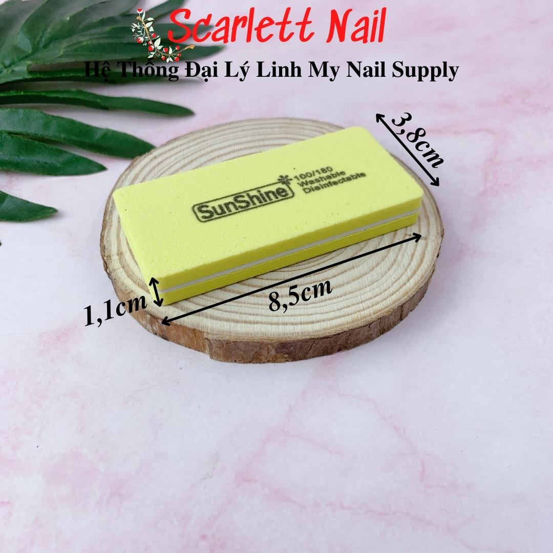 Phao Đánh Bóng Móng Mài Móng Buffer Sunshine Loại Lớn Nhiều Màu
