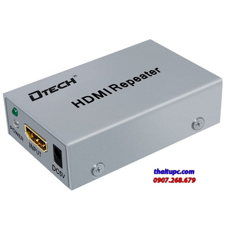 Bộ khuếch đại tín hiệu HDMI 30m, Dtech DT-7042