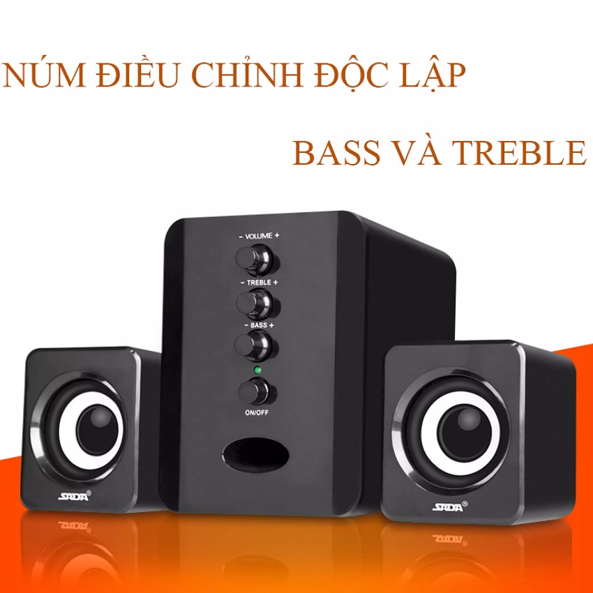  Loa Karaoke Loa Máy Tính Mini Loa Vi Tinh Cong Suất Lớn Bộ Loa Máy Tính USA SADA D202 Cao Cấp Loa Máy Tính Mini Chọn Ngay Bộ 3 Loa Máy Tính USB SADA D202  Bass Chuẩn Âm Thanh Tuyệt Đỉnh Thiết Kế Bắt Mắt Sang Trọng SALE 50%. 