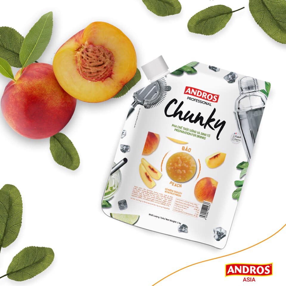 Mứt Andros Chunky Peach (Đào) 1kg