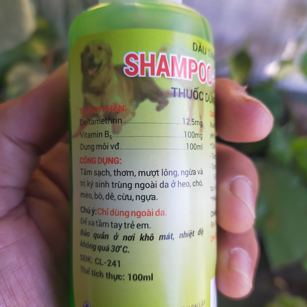 Dầu tắm dành cho chó mèo  SHAMPOO - SUPER 100ml