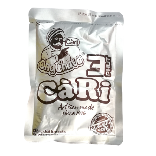 [Hộp 200g – BÒ] Cà ri ăn liền (vị cay) [VN] ÔNG CHÀ VÀ Beef Curry Spicy (nosa-hk)