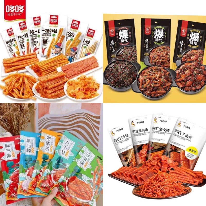 Set ăn vặt tăm cay tổng hợp 1kg - ăn vặt 492