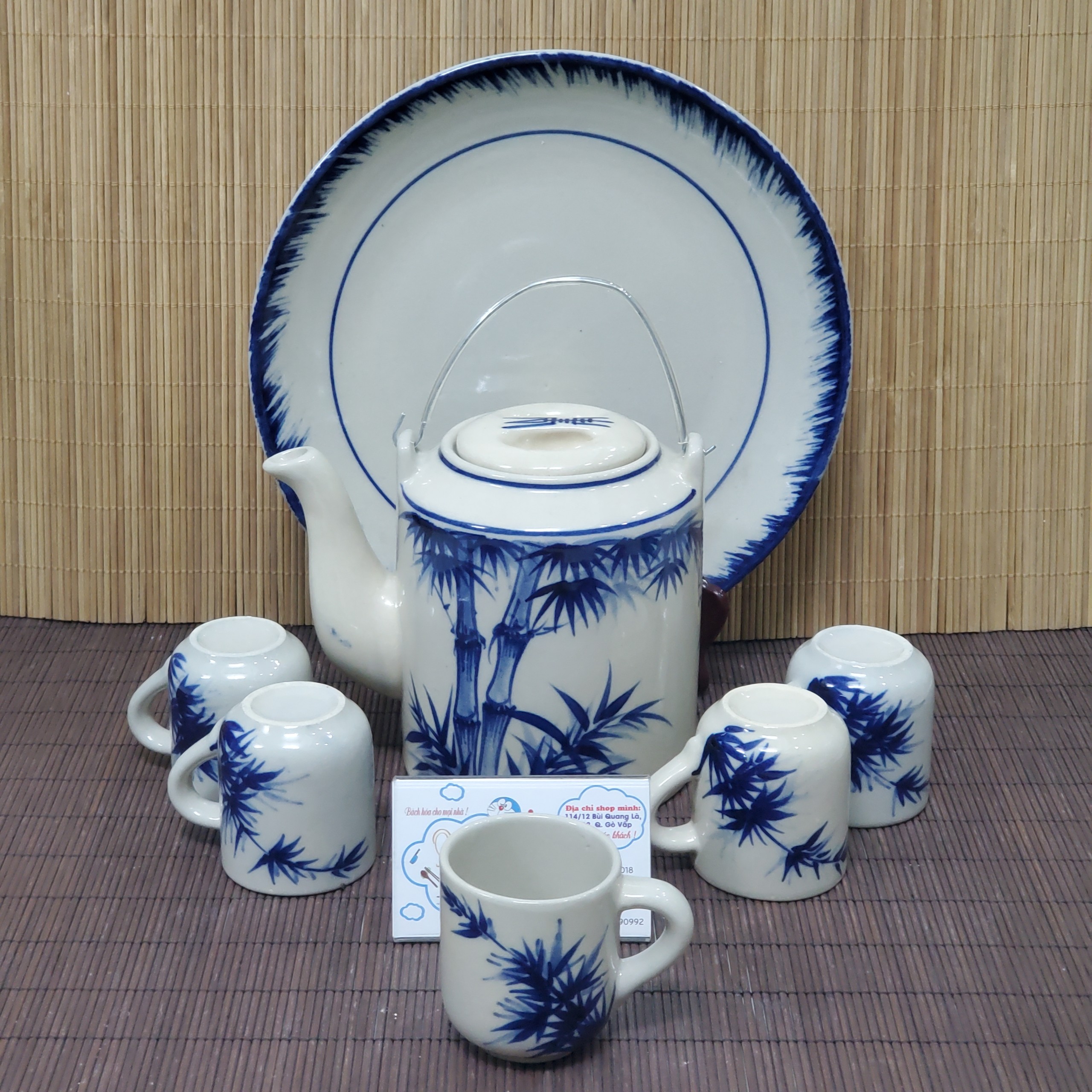 [Freeship MAX]BỘ BÌNH TRÀ GỐM NUNG THỦ CÔNG CAO CẤP