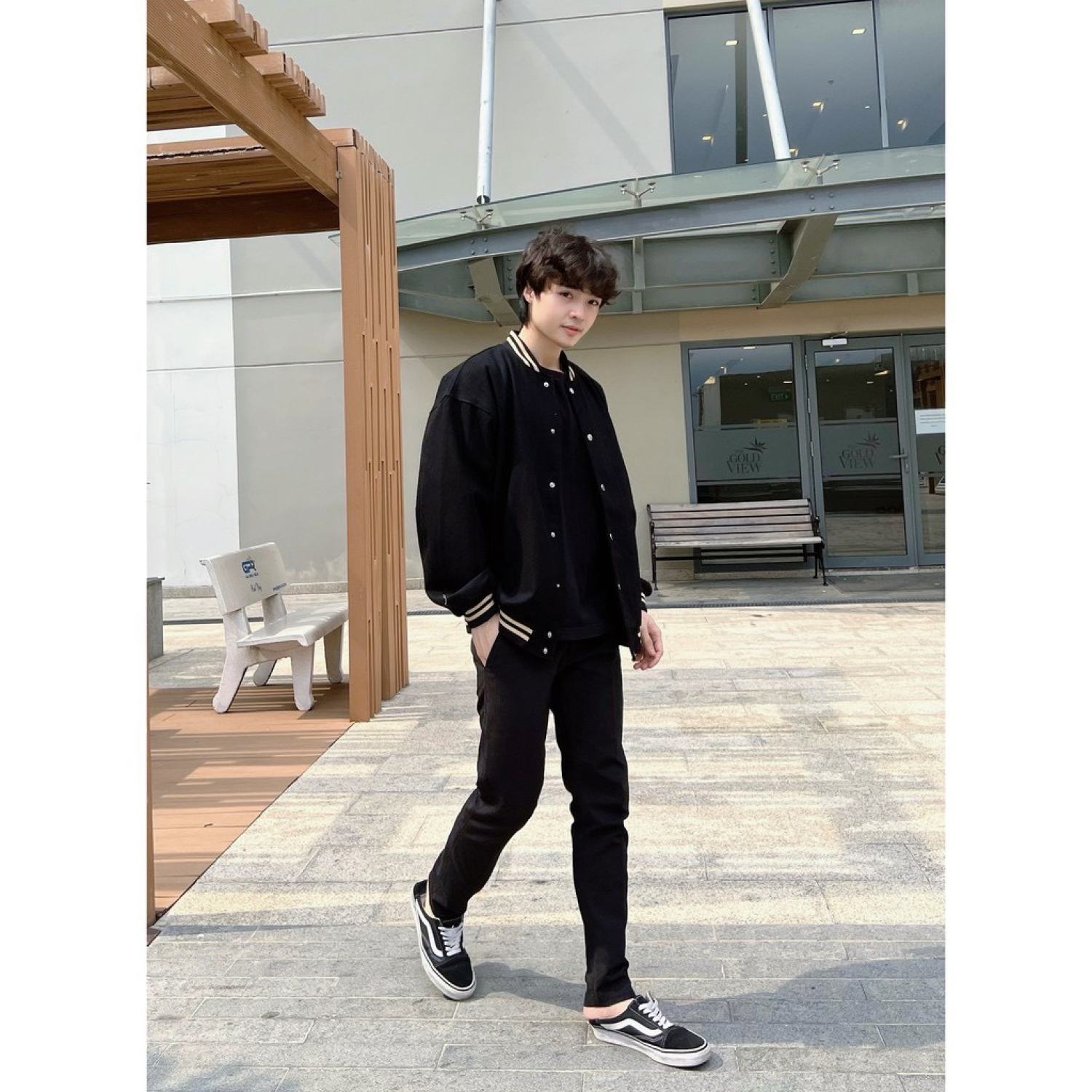 [3-5/8 Hoàn Tiền 25%]Áo khoác bomber varsity jacket Signature - AK01