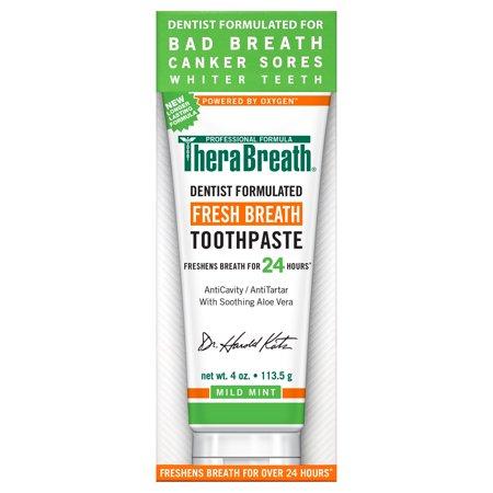 [HCM]Kem đánh răng trị hôi miệng TheraBreath Toothpaste 4 Ounce