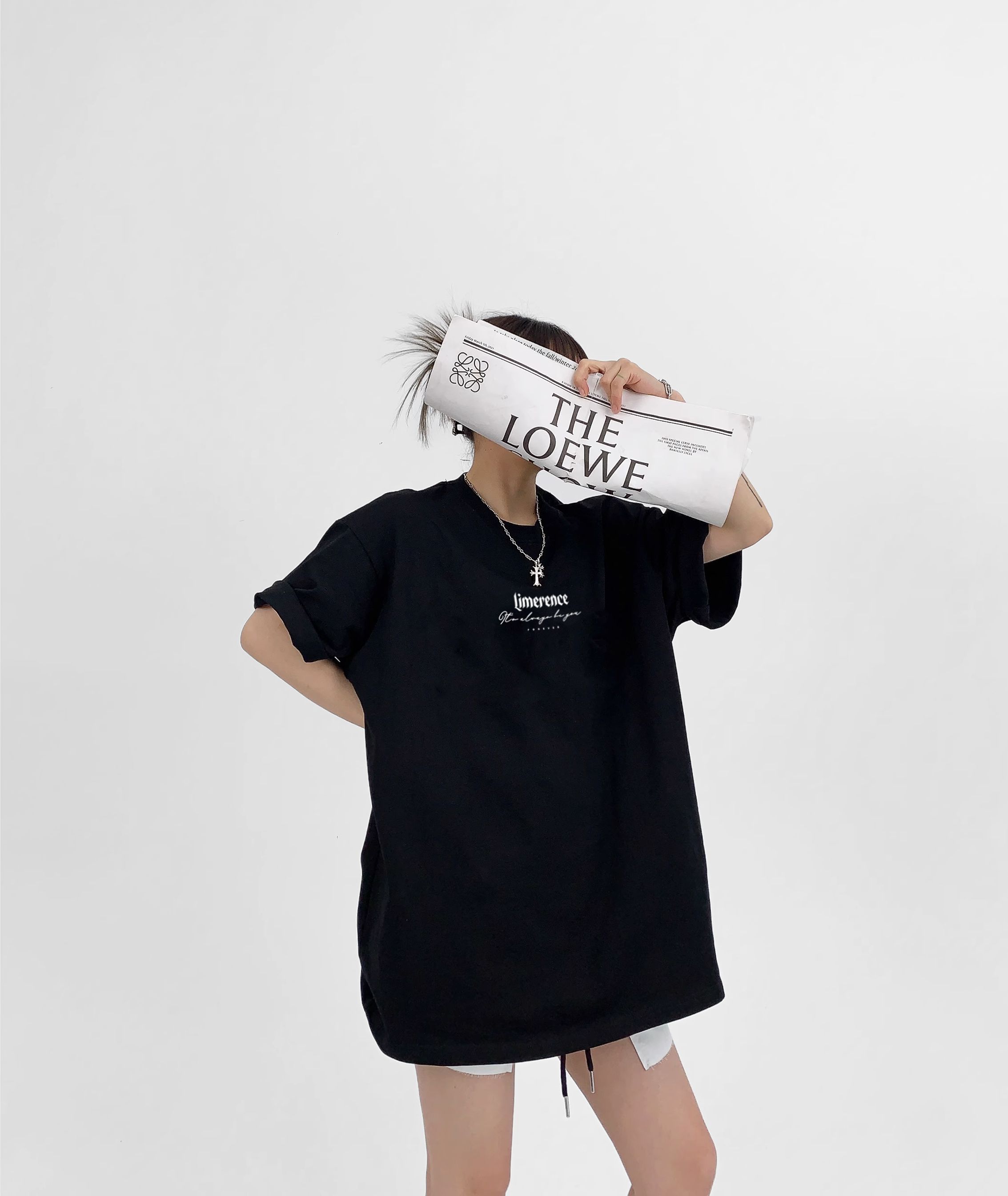 Áo thun form rộng LIMERENCE - Basic Tee Only you cotton cao cấp co giãn, dày dặn Local Brand