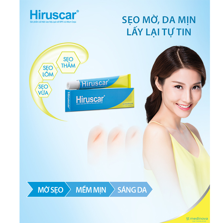 [HCM]Gel cải thiện sẹo Hiruscar 5g