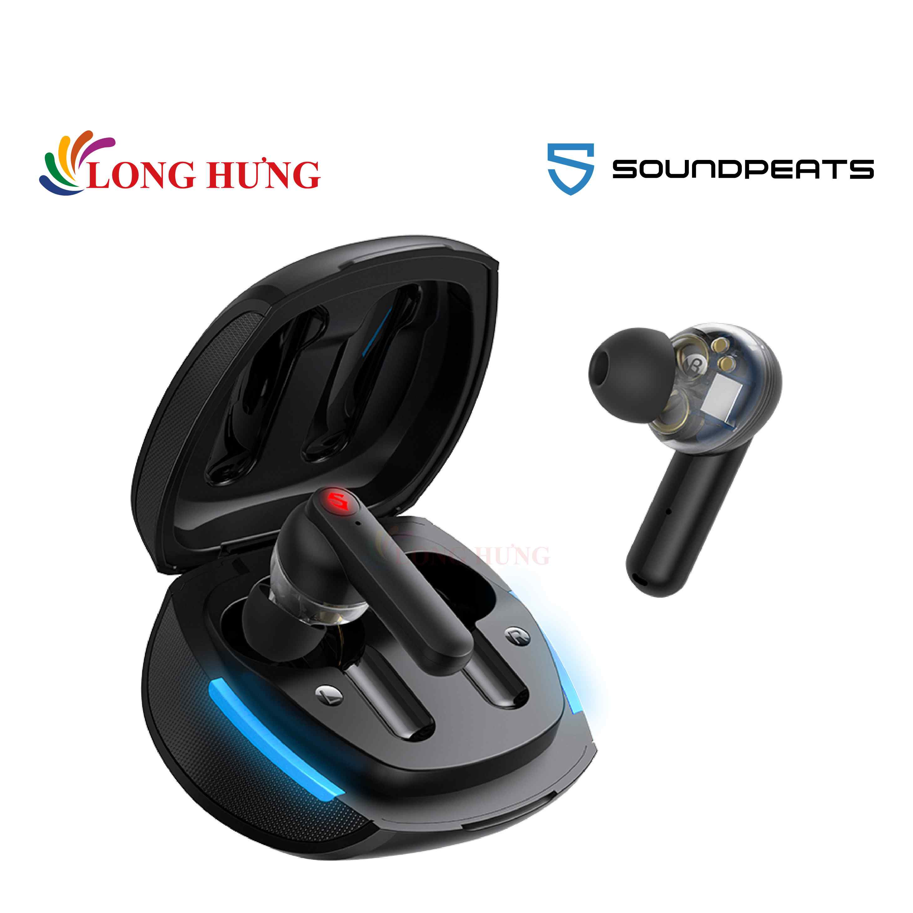 Tai nghe Bluetooth True Wireless Soundpeats Gamer No.1 - Hàng chính hãng - Thiết kế thời trang, âm thanh 3D sắt nét, khả năng khử tiếng ồn cực tốt
