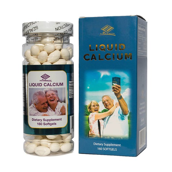 Viên uống bổ sung canxi và vitamin d liquid calcium 160 viên