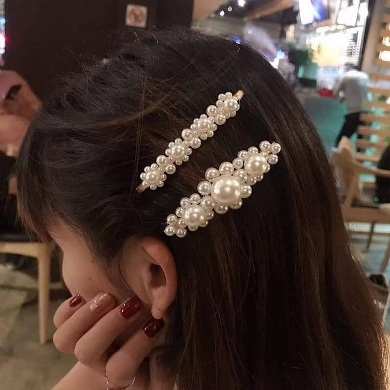 KẸP TÓC NỮ ĐÍNH NGỌC TRAI KIỂU HÀN QUỐC