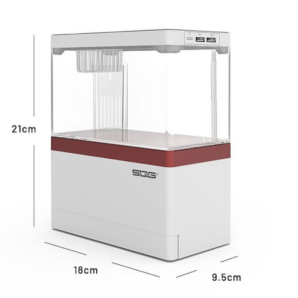 Bể cá thủy sinh mini trang trí bàn làm việc