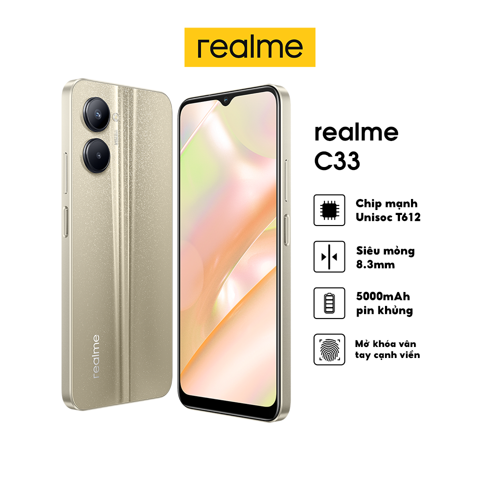 Điện Thoại realme C33   - Hàng Chính Hãng Miễn Phí Vận Chuyển