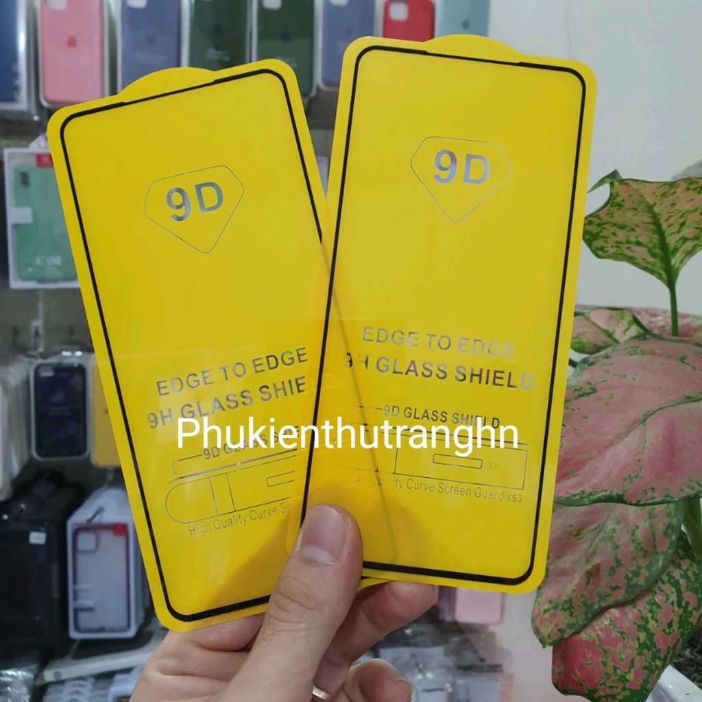 Kính cường lực Xiaomi Redmi Note 9/ Redmi Note 9S/ Redmi Note 9 Pro/ Redmi Note 9 Pro Max/ Redmi Note 9 Pro 5G full màn hình - tặng kèm keo chống hở mép