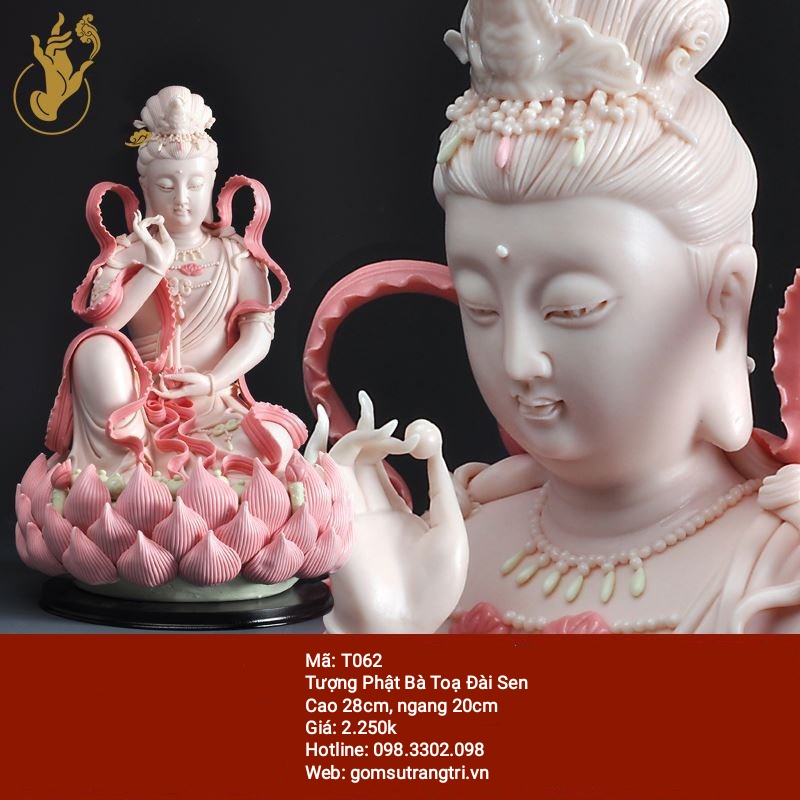 Tượng Phật Bà tọa đài sen