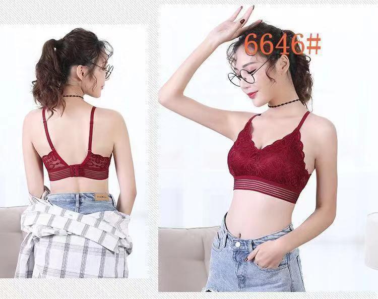 Áo bra ren hoa cài sau 6646