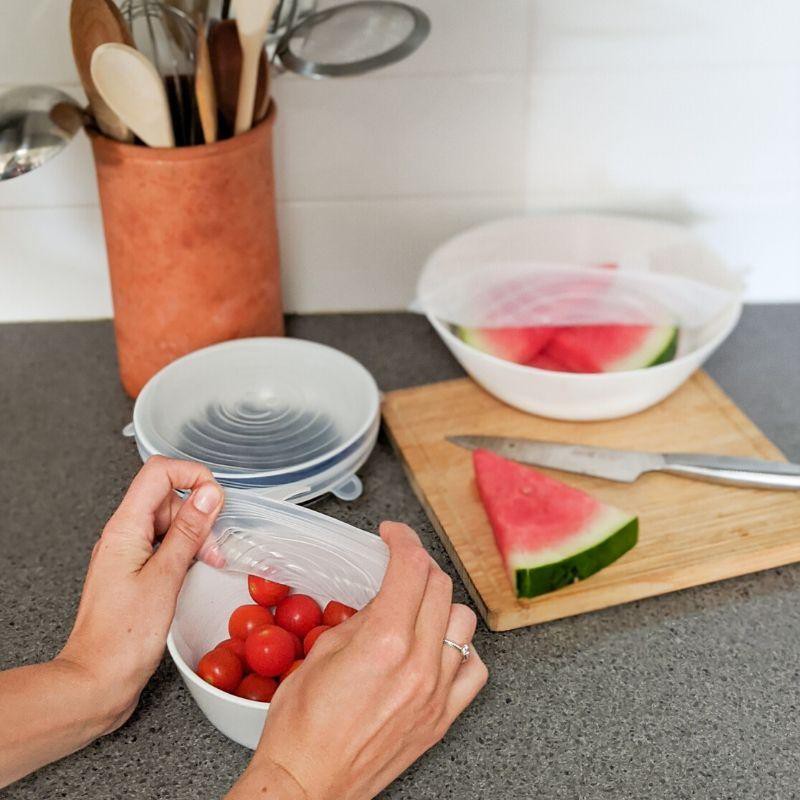 Bộ nắp bọc thực phẩm bảo quản thức ăn silicone