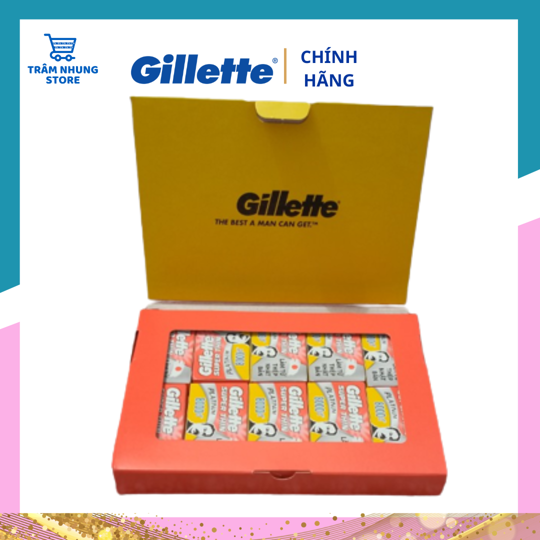 Lưỡi lam Gillette hộp 100 lưỡi hàng Cty