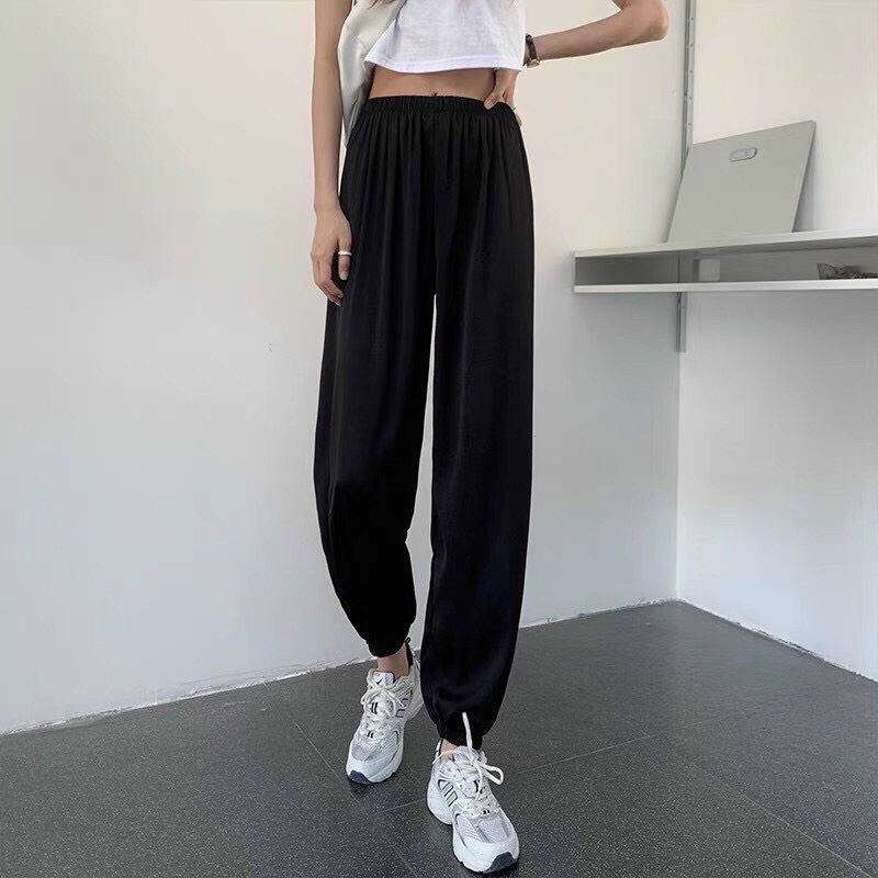 MS666 Quần Jogger Đũi Cạp Chun Bo Ống Nhẹ Mát